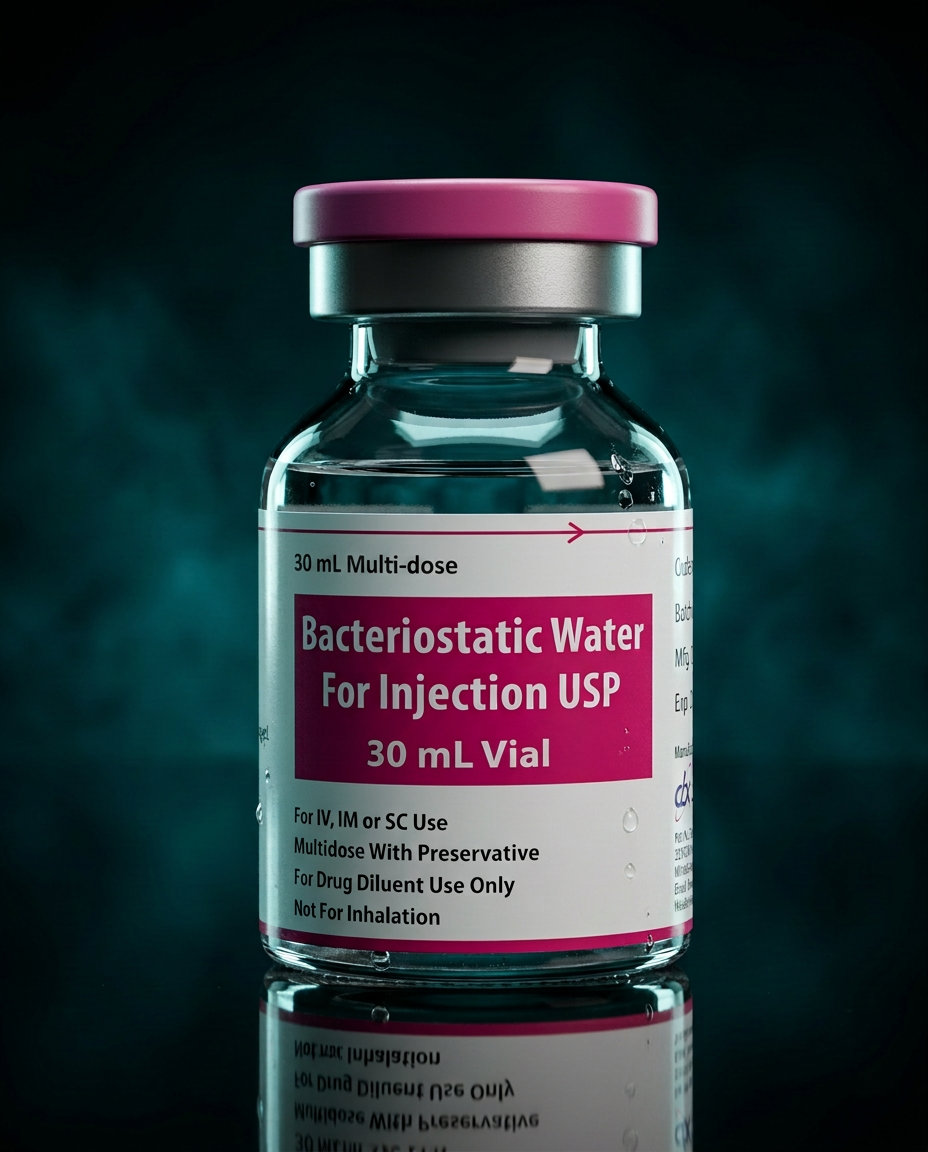 Bacteriostatic Water 30ML research vial — ENOS Labs USA