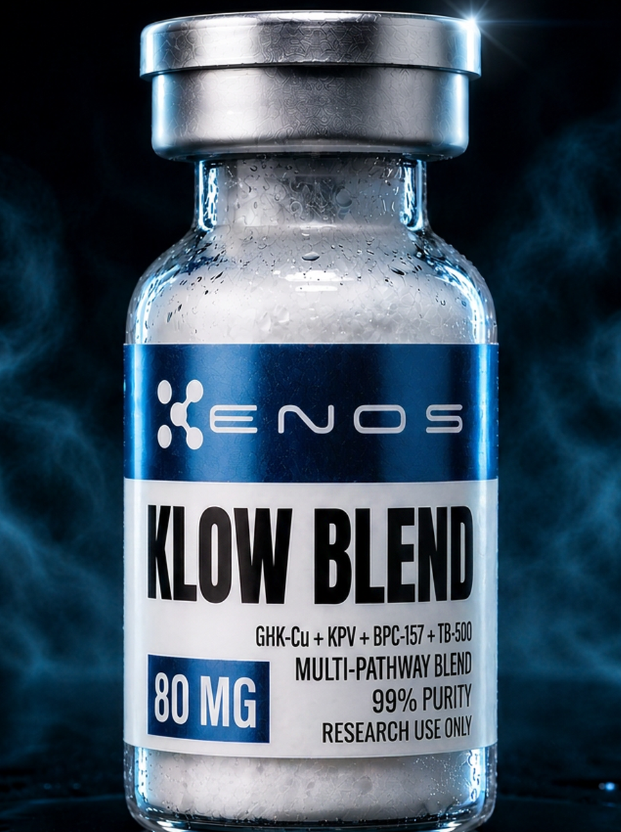 KLOW Blend 80MG research vial, third-party tested, ENOS Labs USA